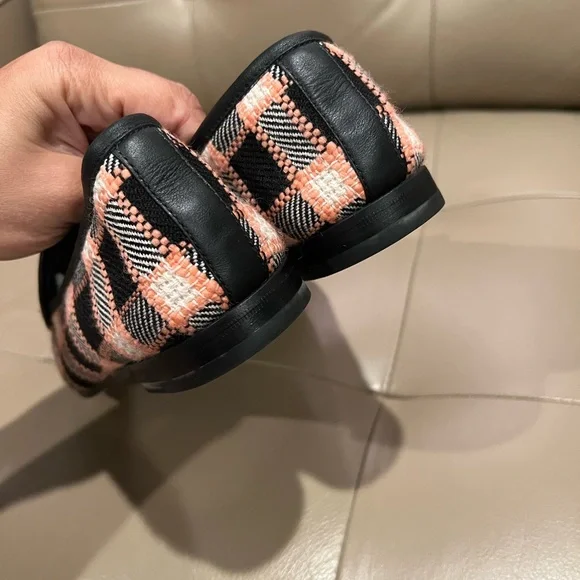 Gucci Jordaan tweed loafers pink and black - Picture 6 of 12